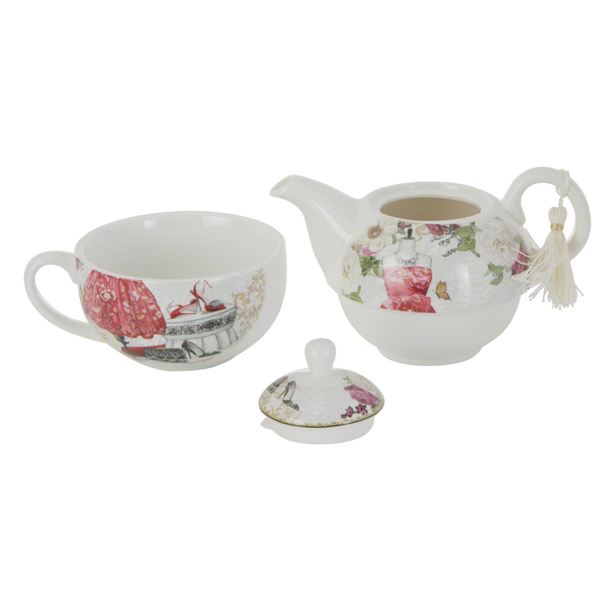 Tea for One Tea Pot Set-household-dining-drinkserveware-bottles-image-2