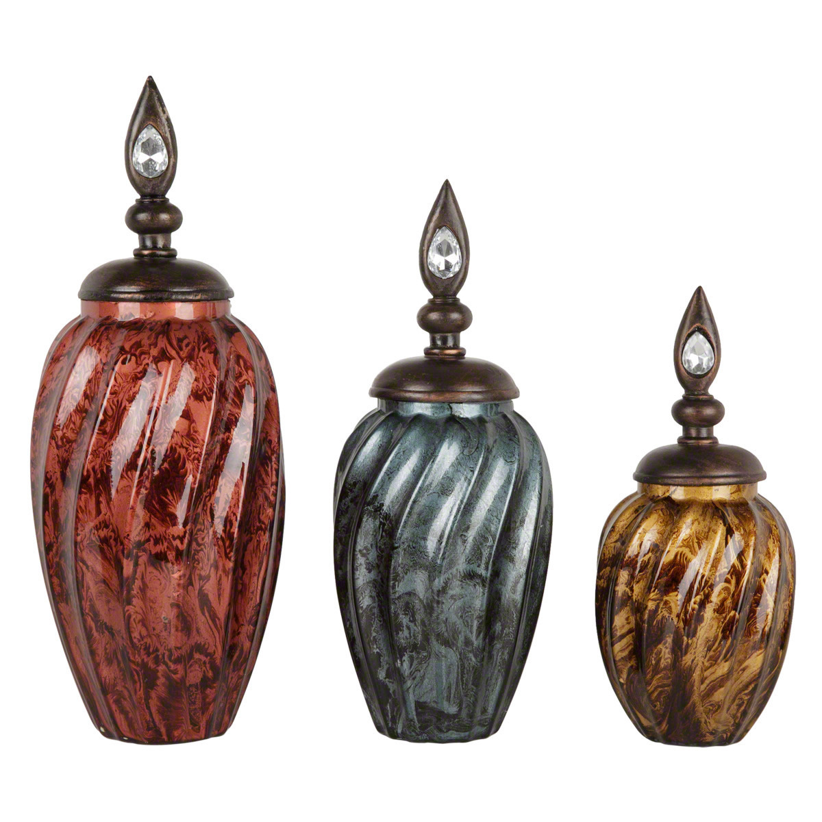 Set of 3 Glass Jars-household-kitchen-foodstorage-containers-image-1