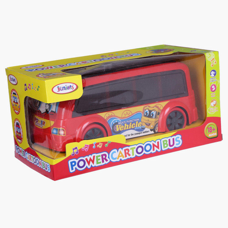 Juniors Power Cartoon Bus with Light and Sound
