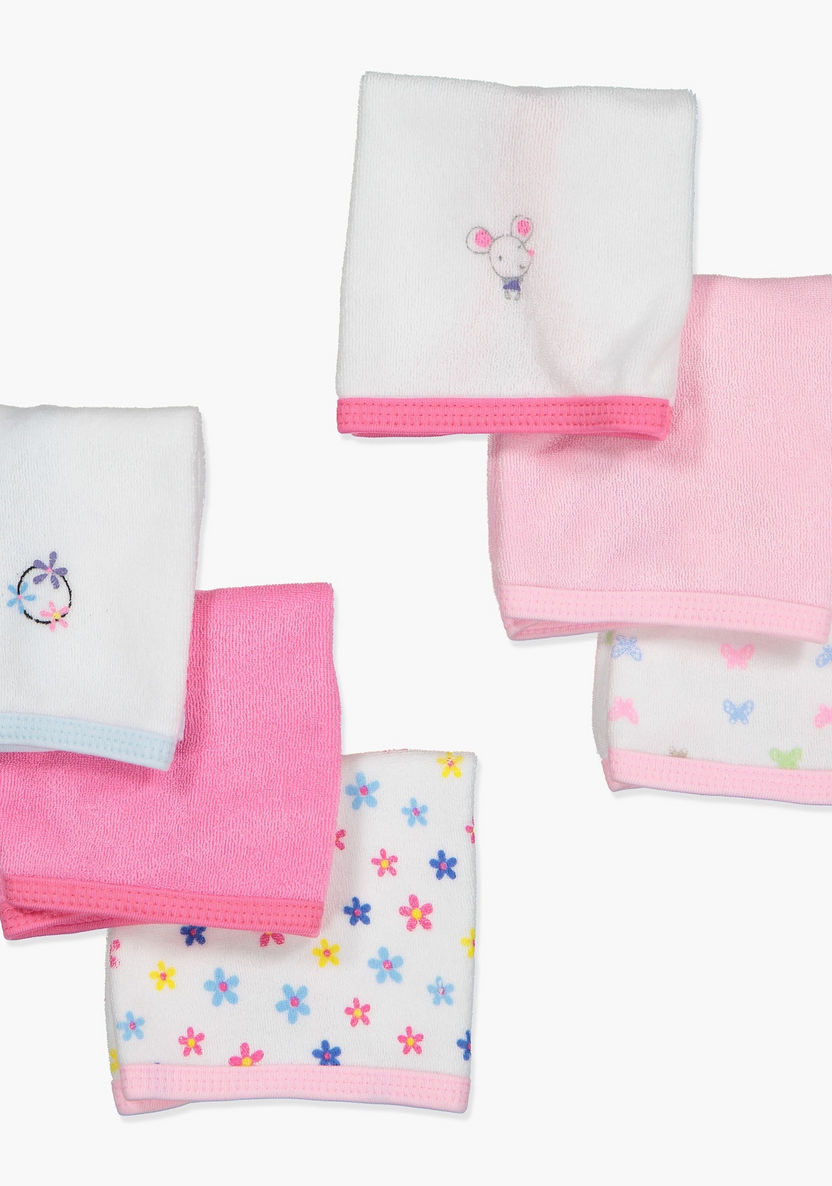Juniors Printed Washcloth - Set of 6-Towels and Flannels-image-0