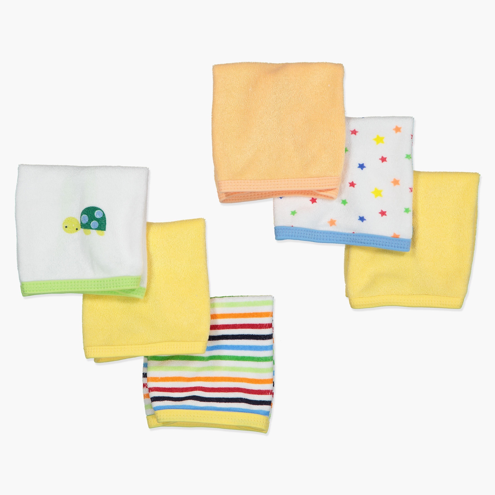 Buy Juniors Printed Washcloth Set of 6 Online Mothercare Bahrain