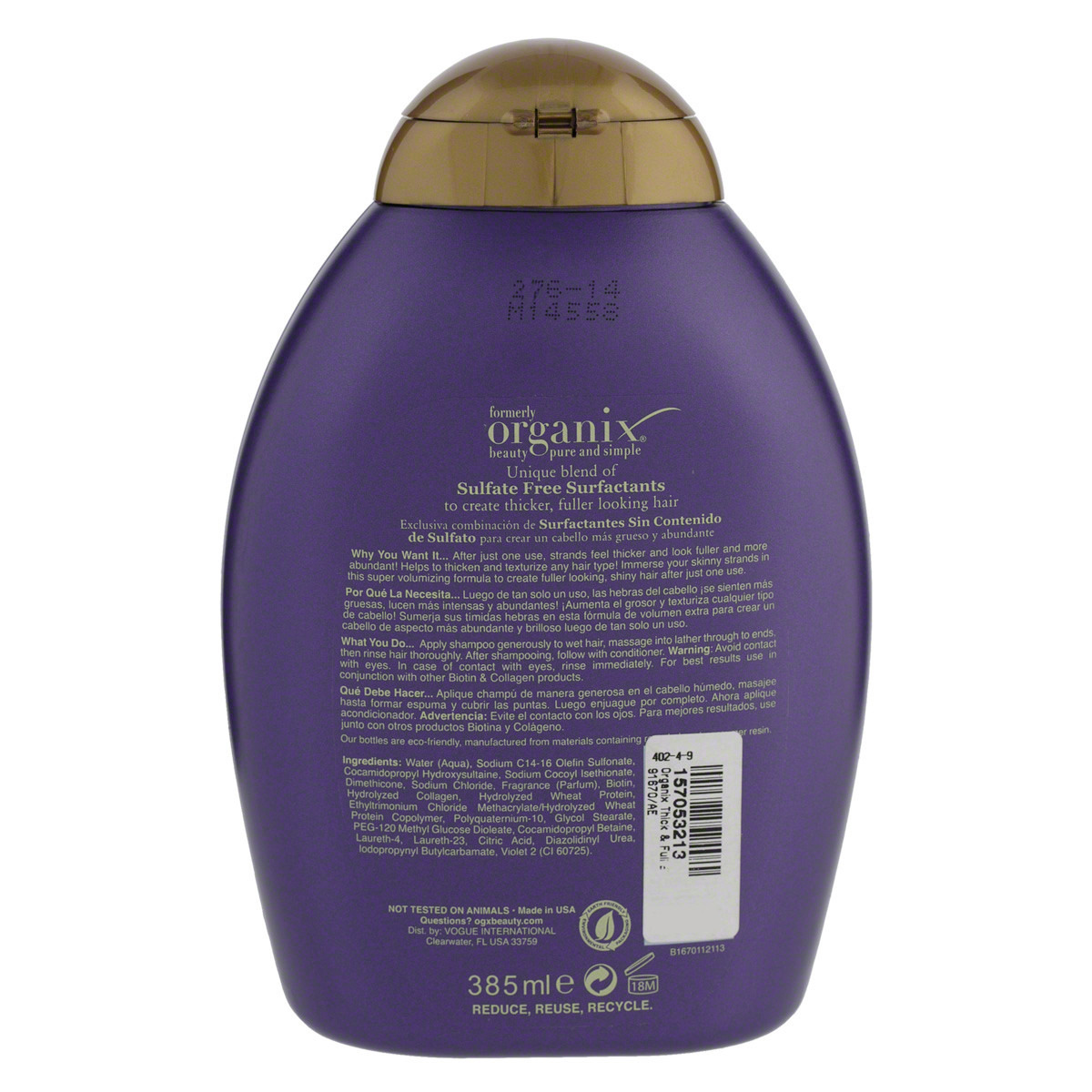 OGX Thick & Full Biotin & Collagen Shampoo - 13 oz-beautyandpersonalcare-hair-haircare-shampoos-image-2