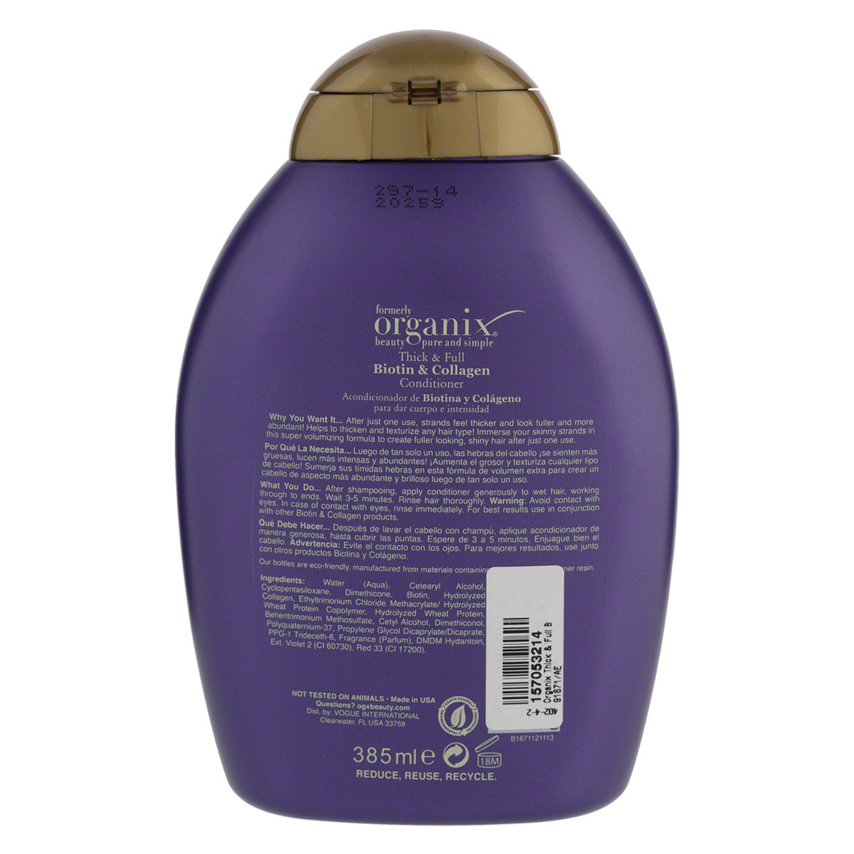 OGX Thick & Full Biotin & Collagen Conditioner - 385 ml-beautyandpersonalcare-hair-haircare-conditioners-image-2