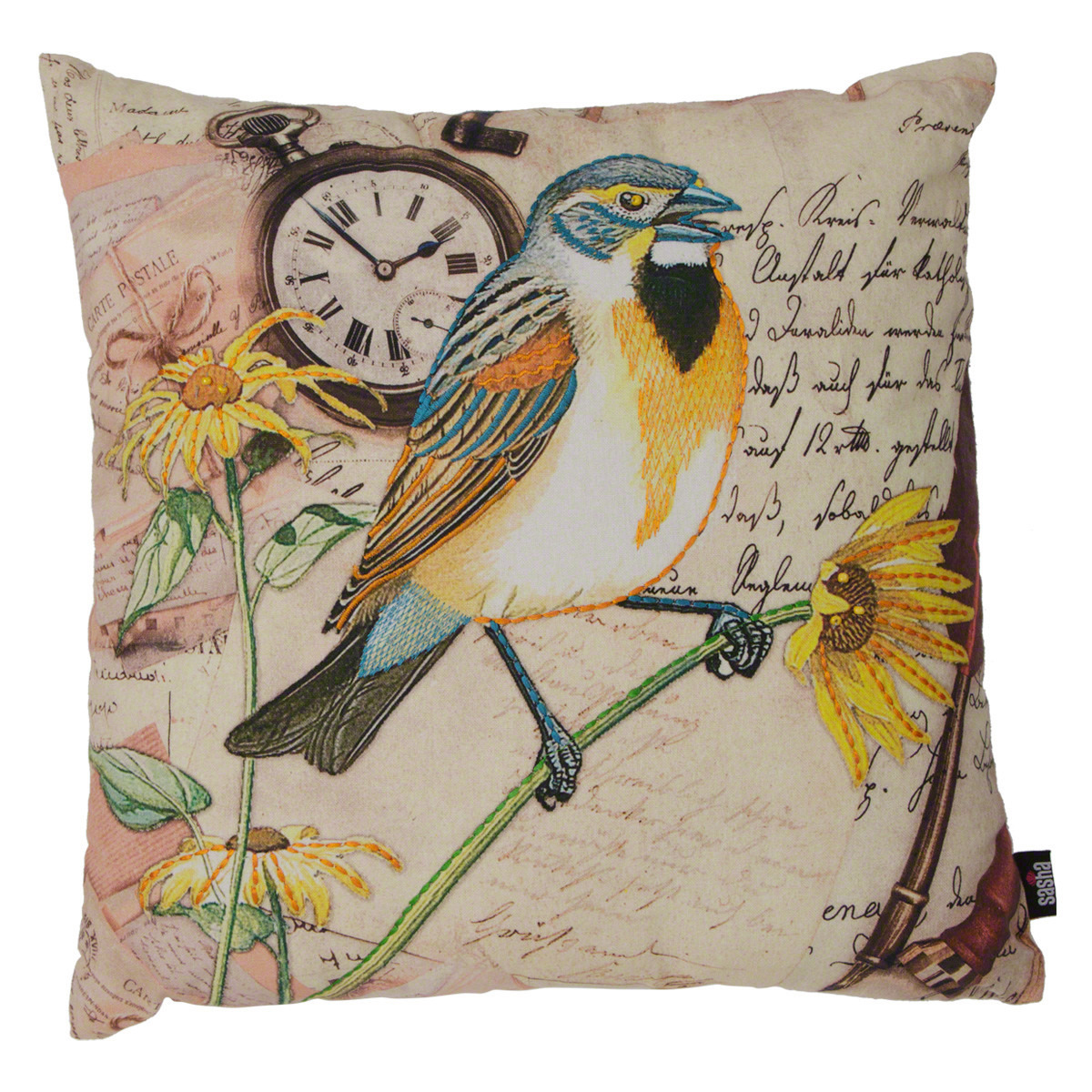 Sasha Sparrow Printed Cushion-household-cushionsandthrows-cushioncovers-image-1