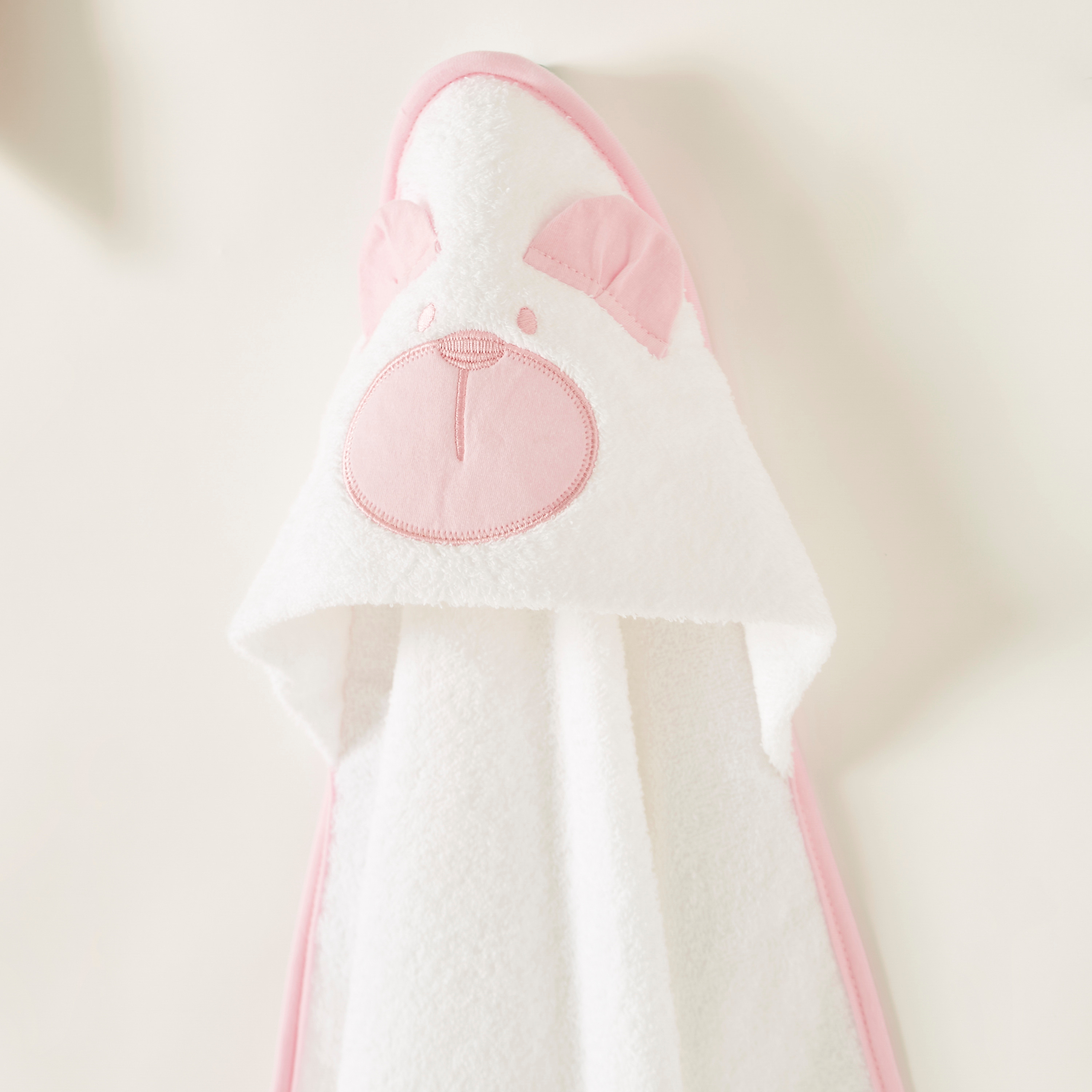 Juniors Embroidered Towel with Hood - 76x76 cms-baby-bathandcare-towels-image-2