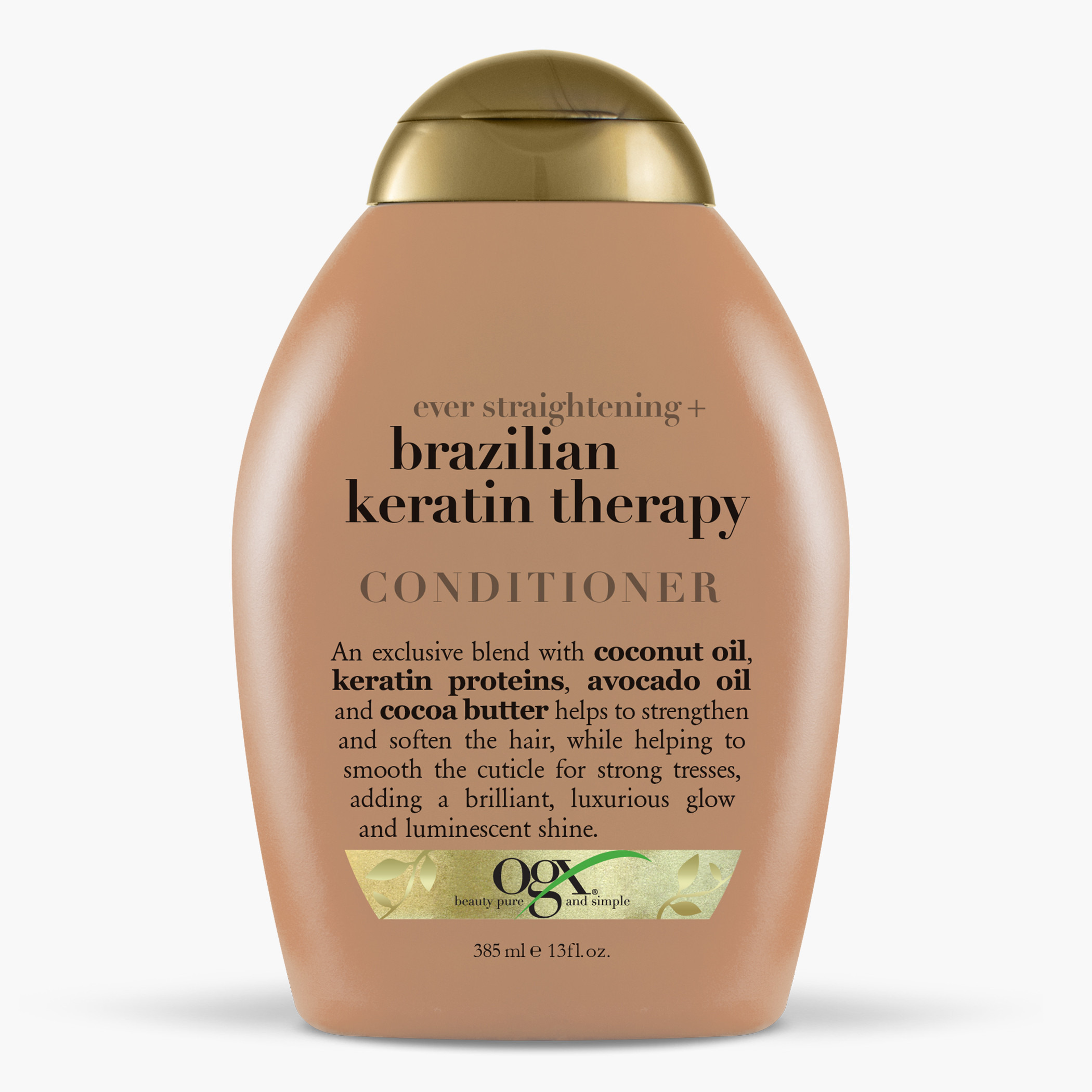 OGX Brazilian Keratin Therapy Defrizzant Conditioner - 385 ml-beautyandpersonalcare-hair-haircare-conditioners-image-1