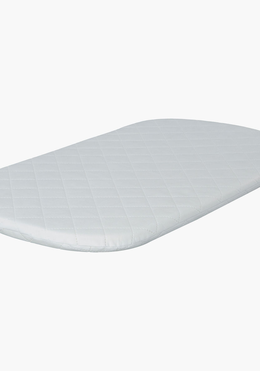 Kit for Kids Kidtex Cradle Mattress with Curved lines- White (81x43x3cms)-Mattresses-image-0