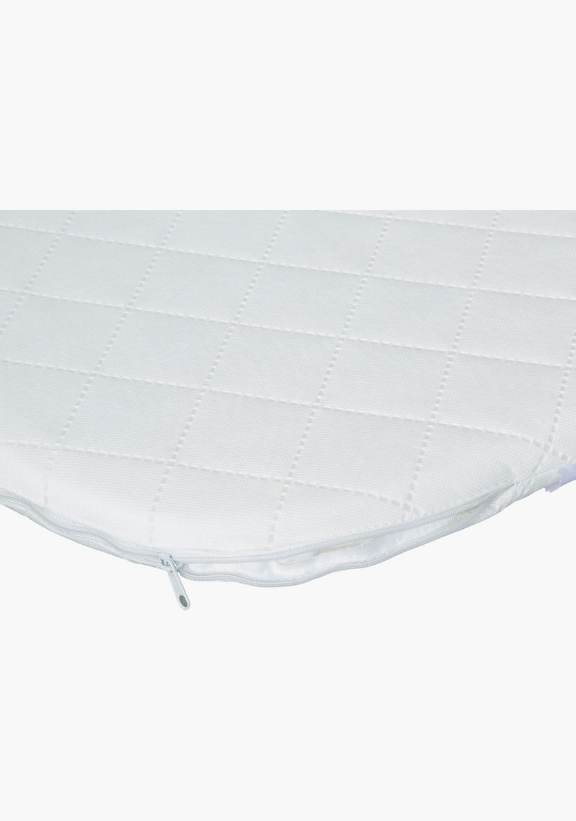 Kit for Kids Kidtex Cradle Mattress with Curved lines- White (81x43x3cms)-Mattresses-image-2