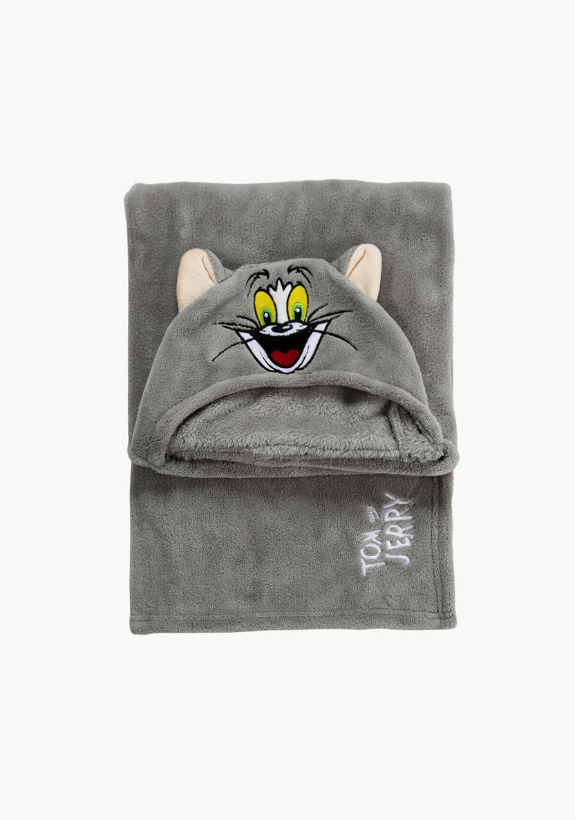 Tom and Jerry Embroidered Blanket with Hood-Blankets and Throws-image-0