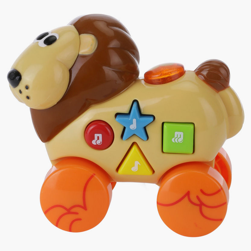 Juniors Musical Roll Along Lion Toy-Baby and Preschool-image-1