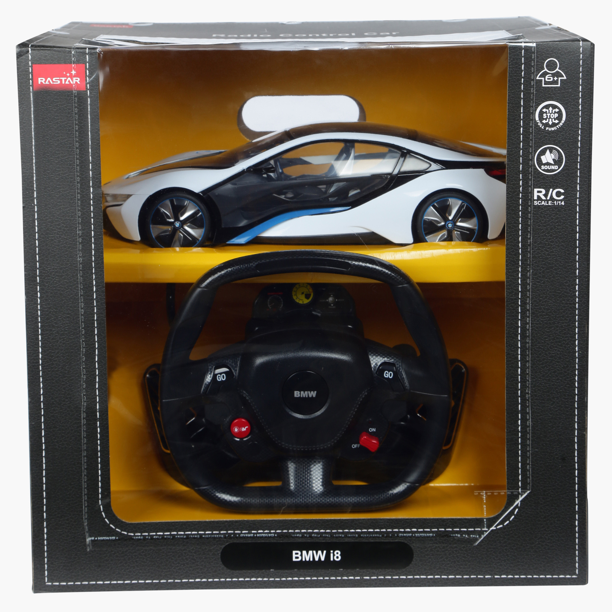 Buy Rastar 1:14 BMW i8 Car with Steering Wheel Controller