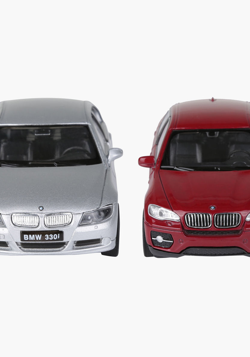 Welly Diecast BMW 330i Pull Back Twin Car Pack-Scooters and Vehicles-image-1