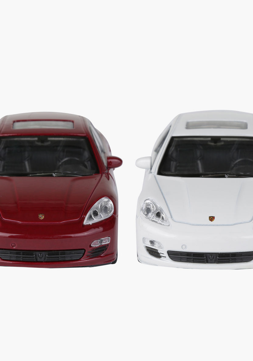 Welly Porsche Panamera Pull Back Diecast Twin Car Set-Scooters and Vehicles-image-1