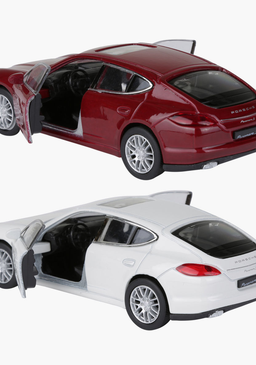 Welly Porsche Panamera Pull Back Diecast Twin Car Set-Scooters and Vehicles-image-3