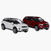 Welly 4.75 Pull Back Land Rover Evoque 43649 Car - Set of 2-Scooters and Vehicles-thumbnail-0