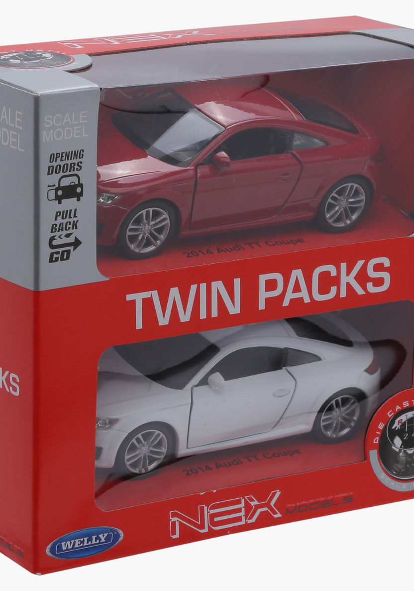 Welly Diecast Audi TT Pull Back Twin Car Pack-Scooters and Vehicles-image-4