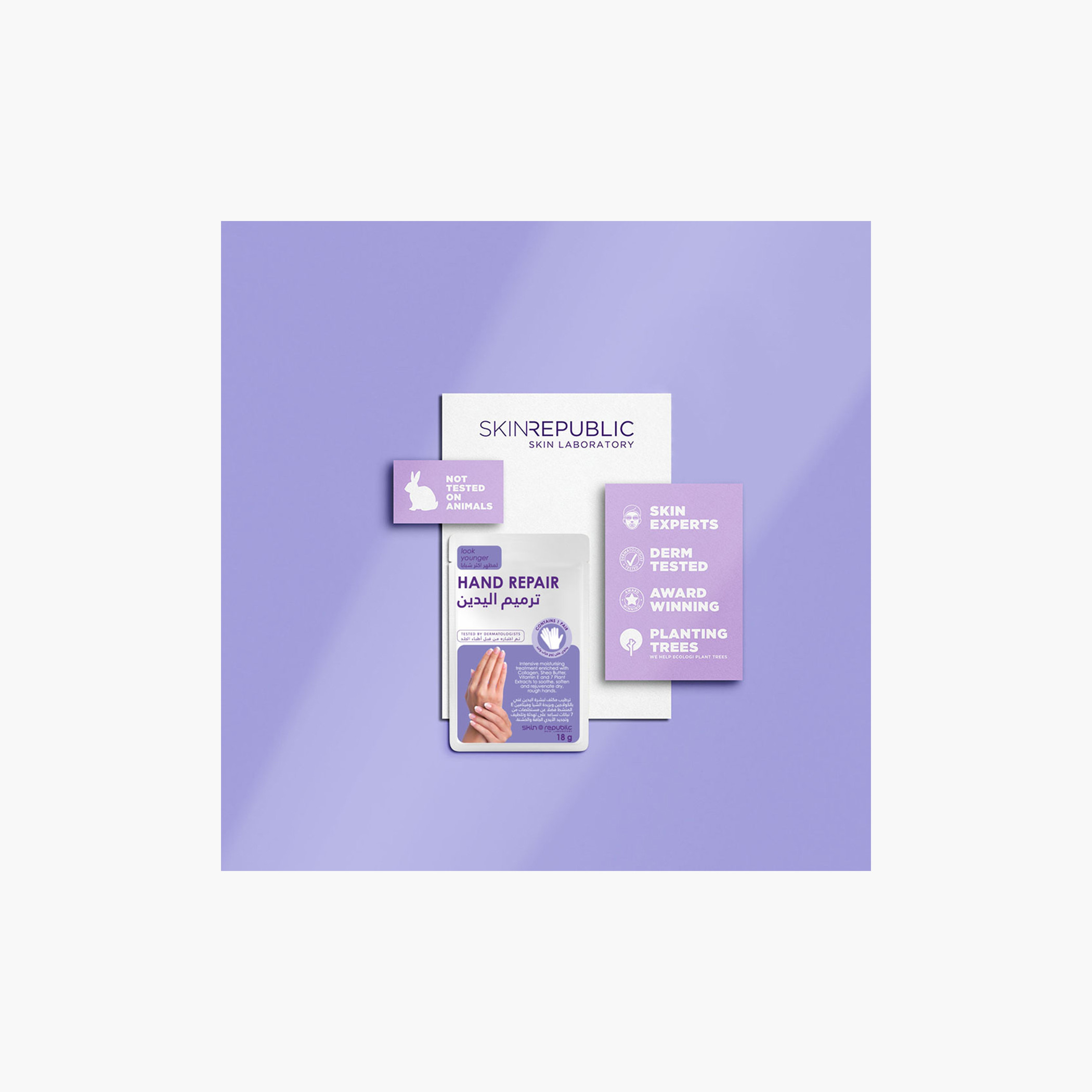 Skin Republic Hand Repair Mask, Intensely Moisturising, Brightens Dark Spots, With Vitamin E, (1 pair) 18g -beautyandpersonalcare-bathandbody-handsandfeet-image-4
