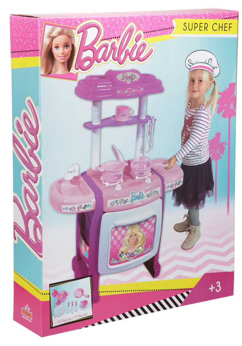 Barbie Super Chef Kitchen Play Set-Role Play-image-3