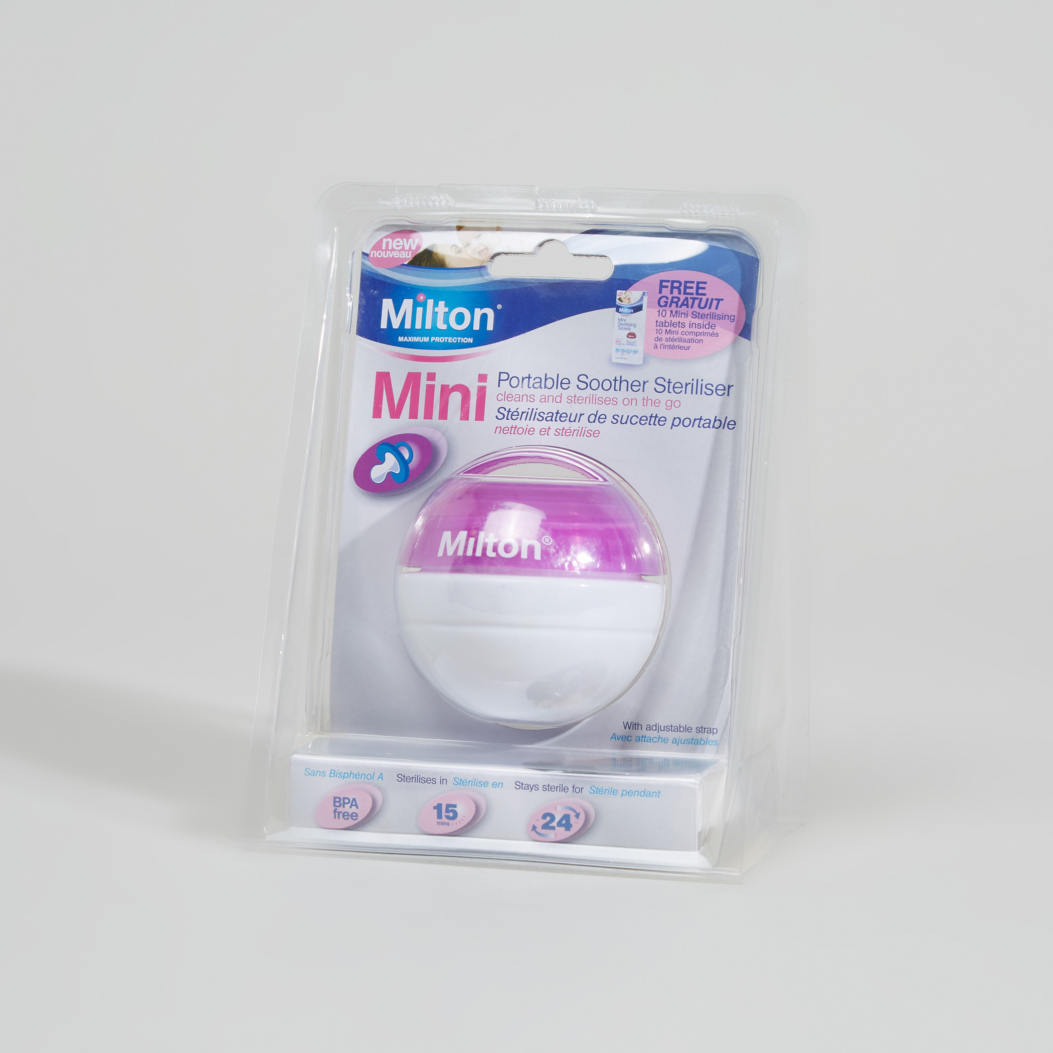 Portable sale soother steriliser