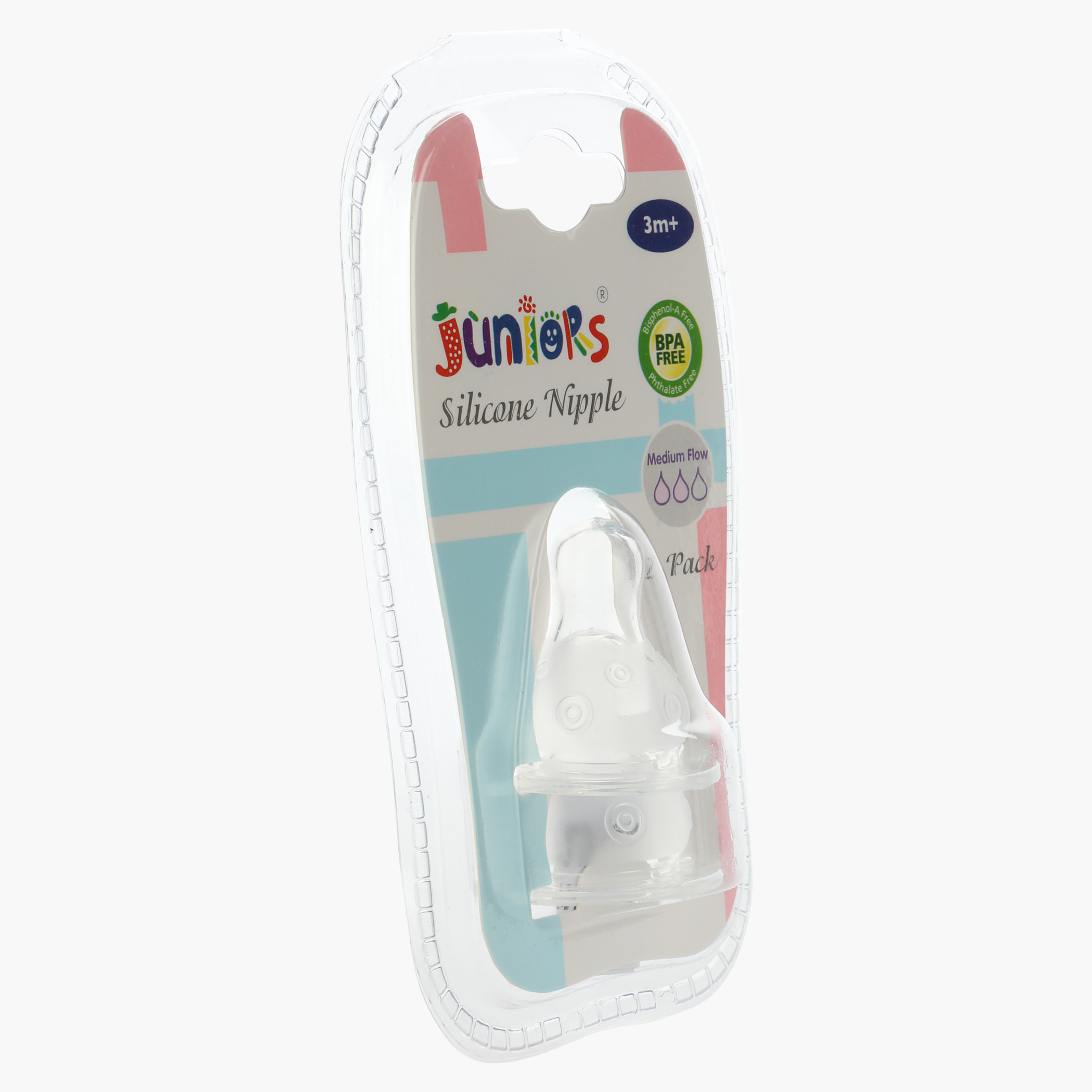 حلمات رضّاعة ذات تدفق متوسط من جونيورز - قطعتان-baby-feeding-feedingbottles-bottlesandteats-image-2