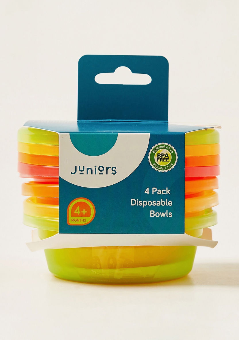 Juniors Assorted Disposable Bowl - Set of 4-Mealtime Essentials-image-3