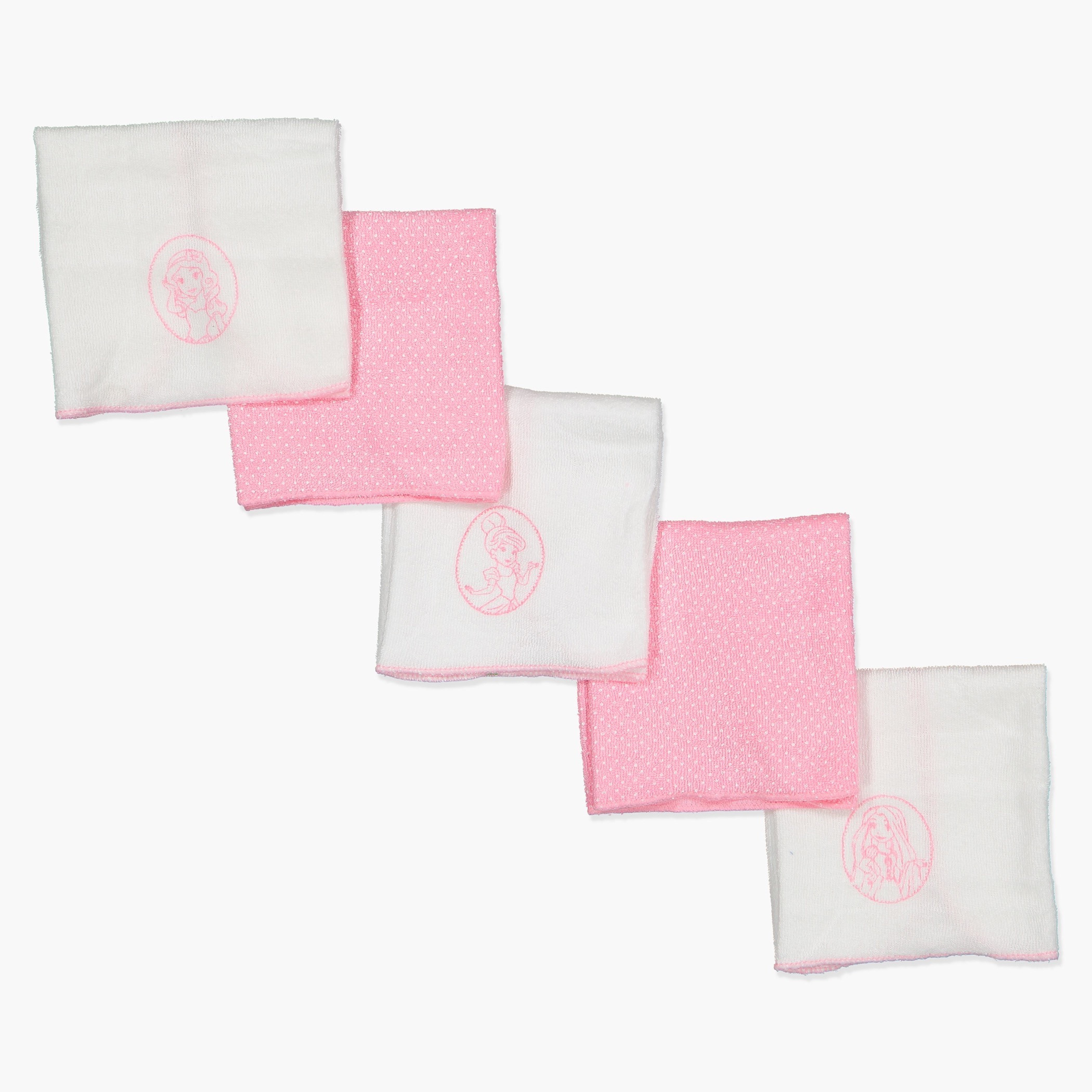 Buy Disney Princess Printed Washcloth Set of 5 Online Babyshop UAE