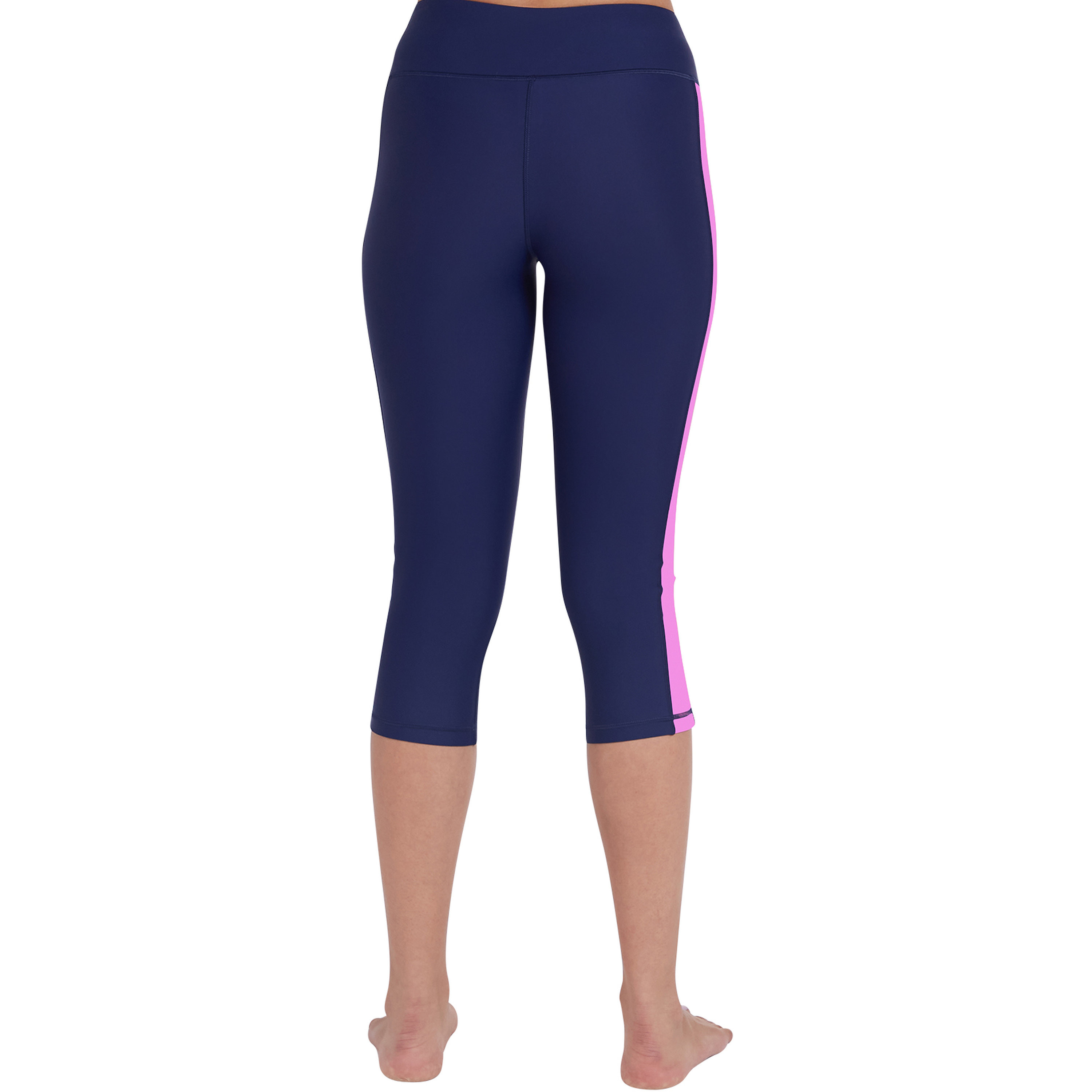 كويغا - فيزون ليقنز سباحة نسائية بطول ثلاثة أرباع، لون أزرق ووردي بنقشة الرخام-women-clothing-swimandbeach-swimsuits-image-4