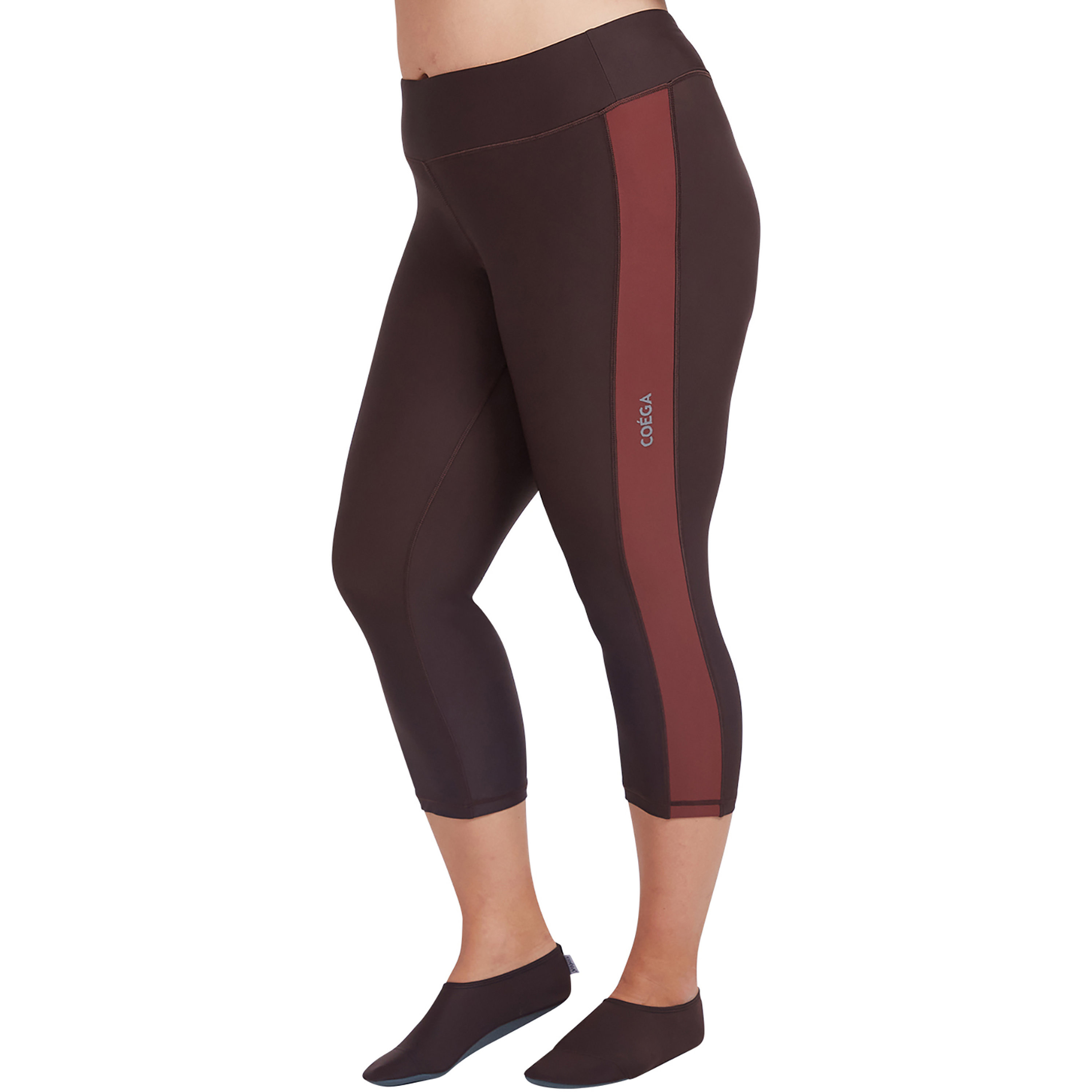 Coega Women's 3/4 Swim Tights - Chocolate Tie Dye-sports-women-clothing-swimwear-image-3