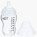 Tommee Tippee Glass Feeding Bottle with Nipple and Cap - 250 ml-Bottles and Teats-thumbnail-1