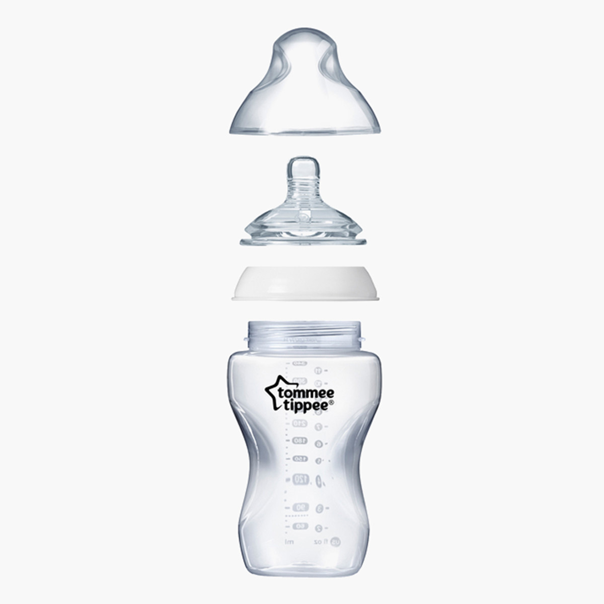 Tommee Tippee Glass Feeding Bottle with Nipple and Cap - 250 ml-baby-feeding-feedingbottles-bottlesandteats-image-6