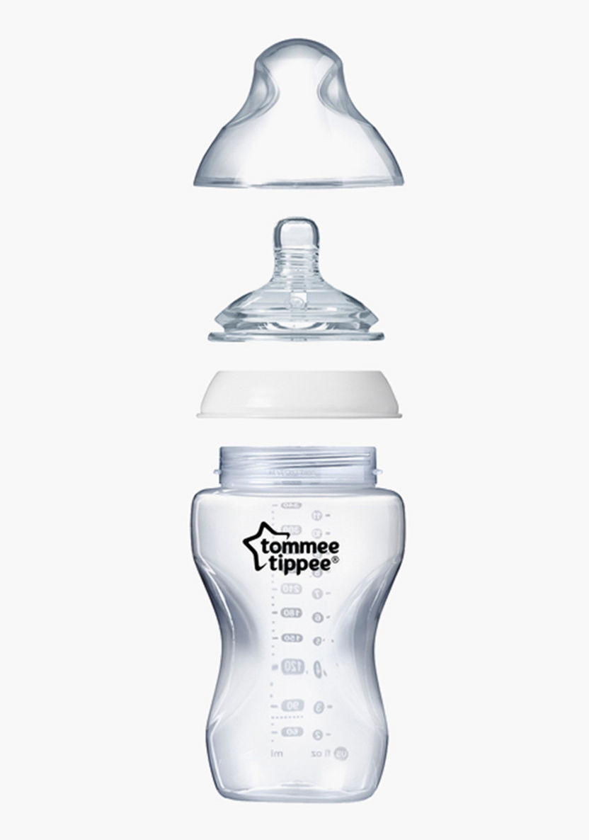 Tommee Tippee Glass Feeding Bottle with Nipple and Cap - 250 ml-Bottles and Teats-image-5