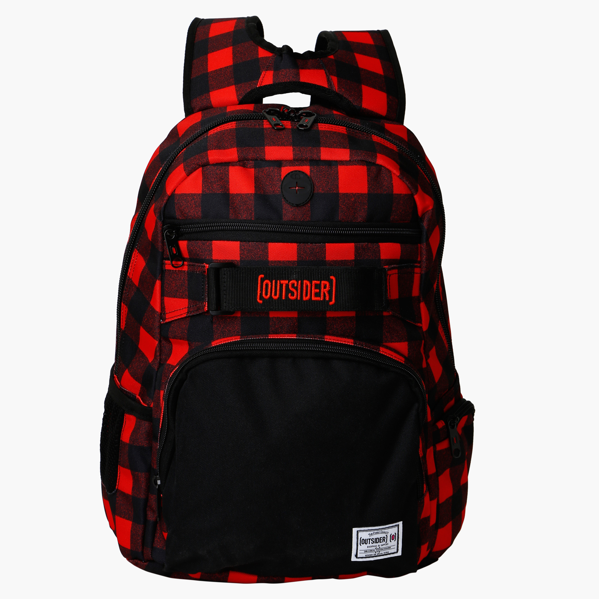 Outsider Chequered Backpack-school-bagsandbackpacks-backpacks-image-1