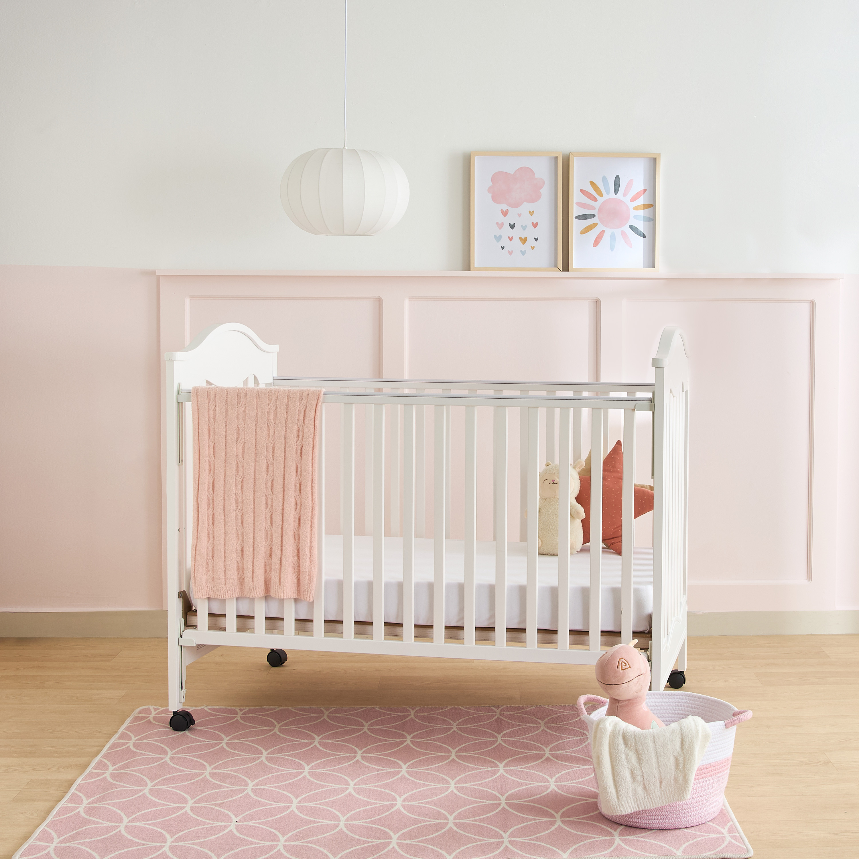 Juniors Charlotte Portable Wooden Crib-baby-nursery-furniture-cribsandbeds-babycribs-image-14