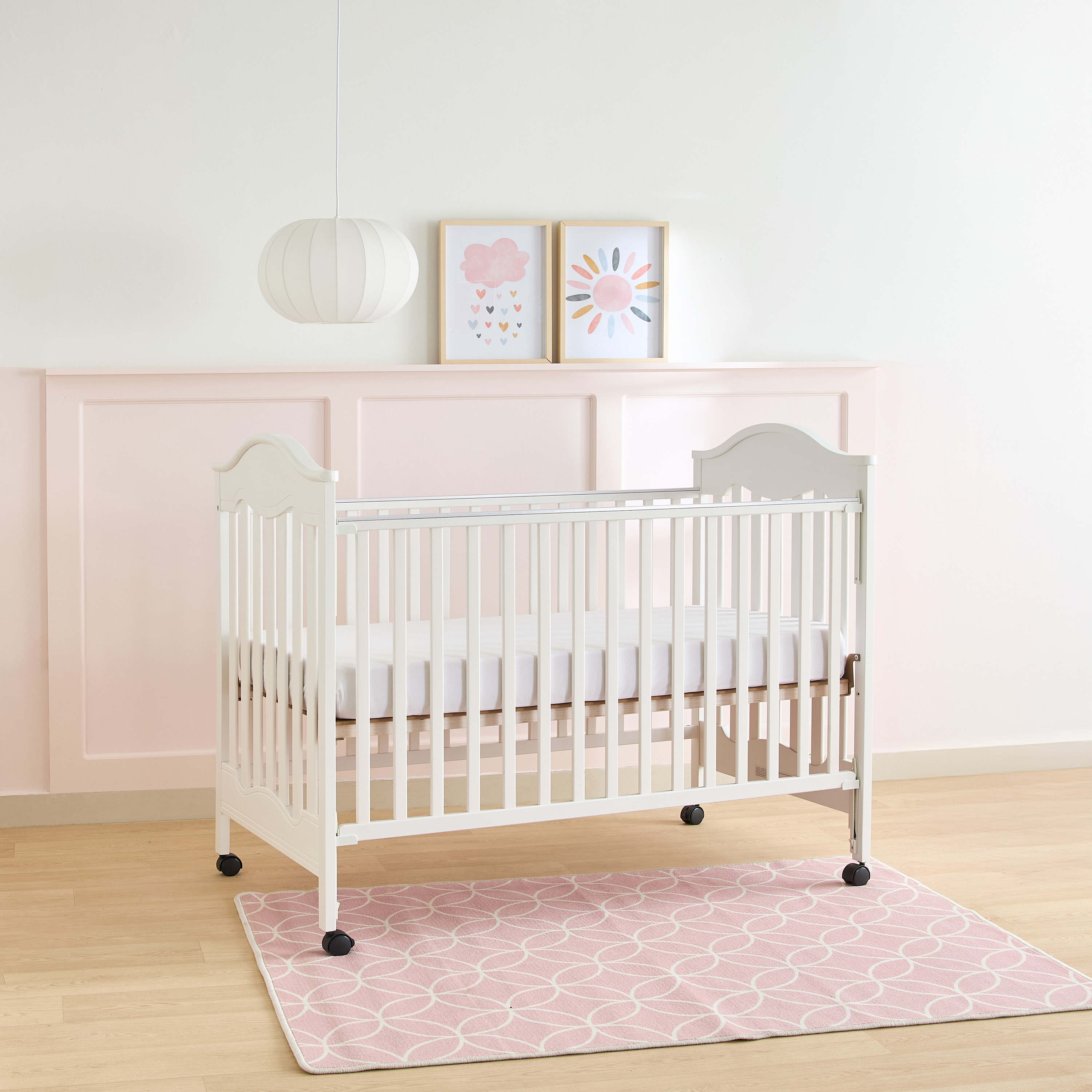 Juniors Charlotte Portable Wooden Crib-baby-nursery-furniture-cribsandbeds-babycribs-image-4