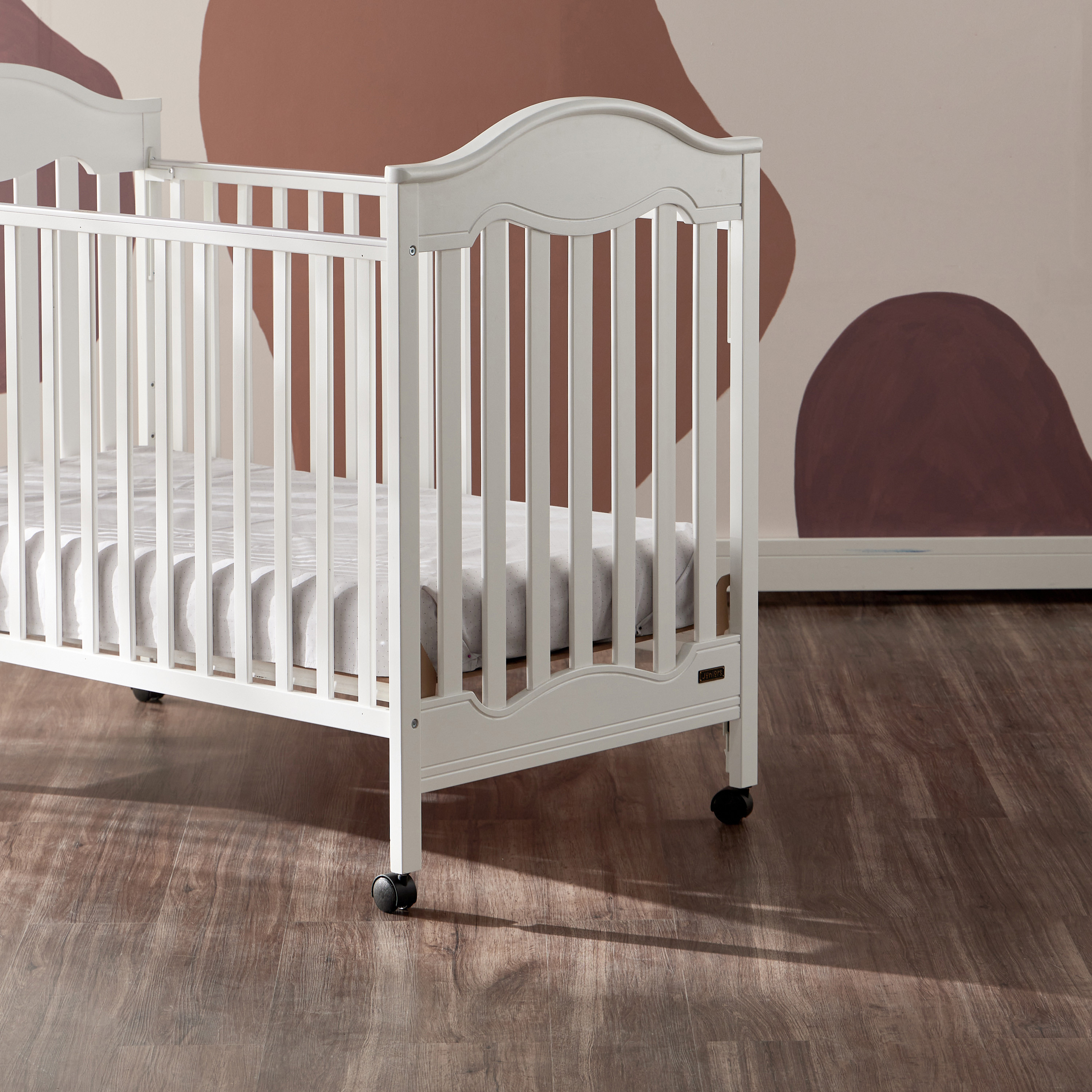 Buy Juniors Charlotte Portable Wooden Crib with Three Adjustable Heights White Up to 3 years Online Babyshop UAE