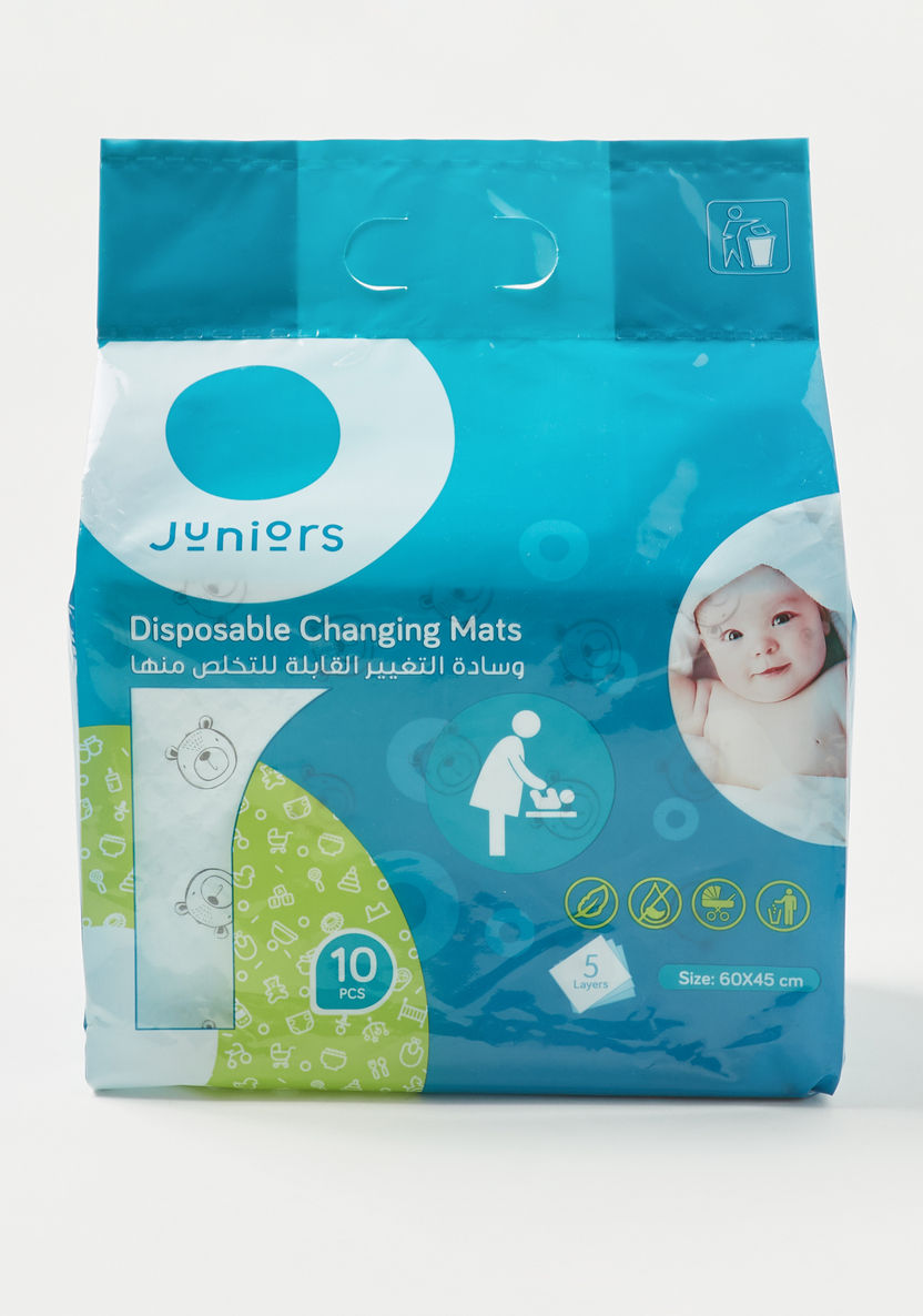 Juniors 10-Piece Disposable Changing Mat Set-Changing Mats and Covers-image-0