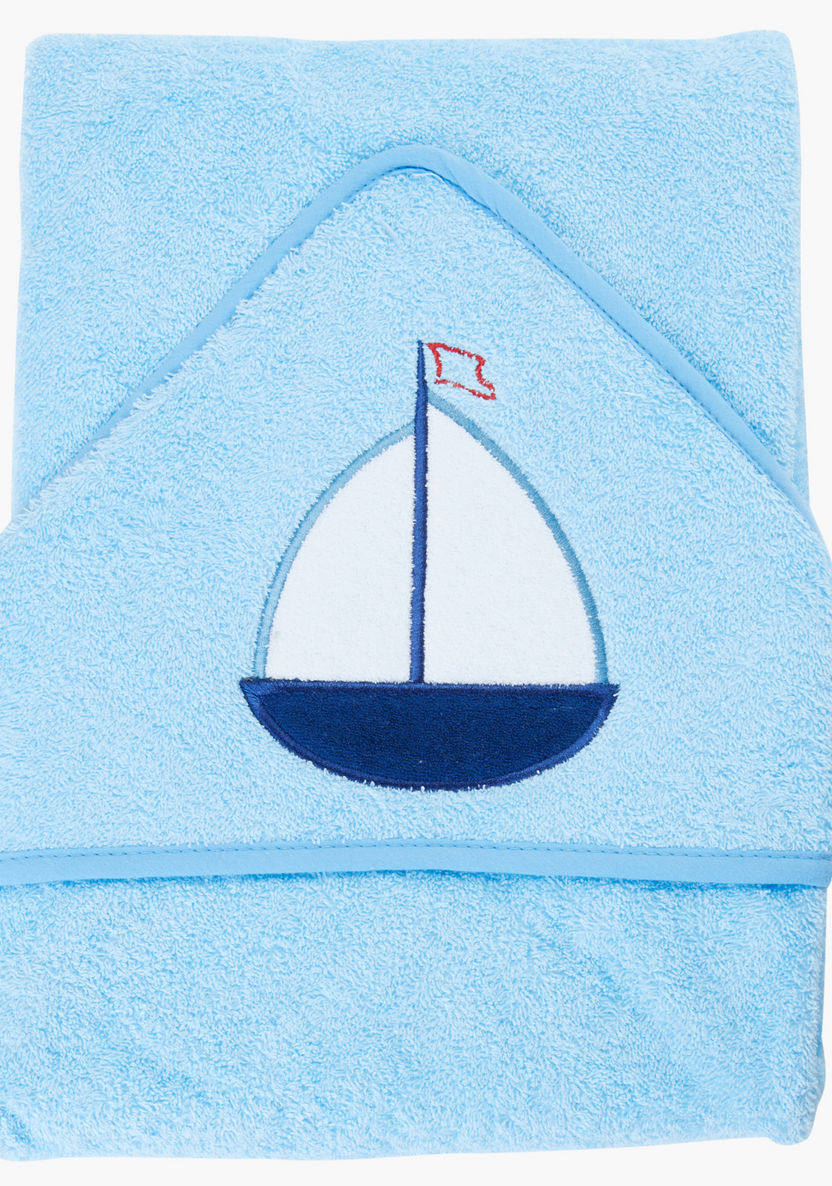 Juniors Embroidered Bath Towel with Hood-Towels and Flannels-image-0