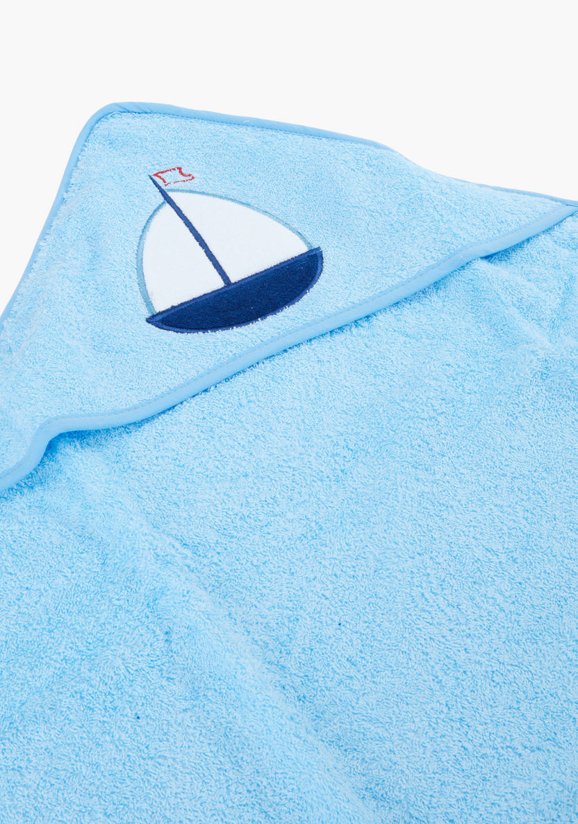 Juniors Embroidered Bath Towel with Hood-Towels and Flannels-image-1