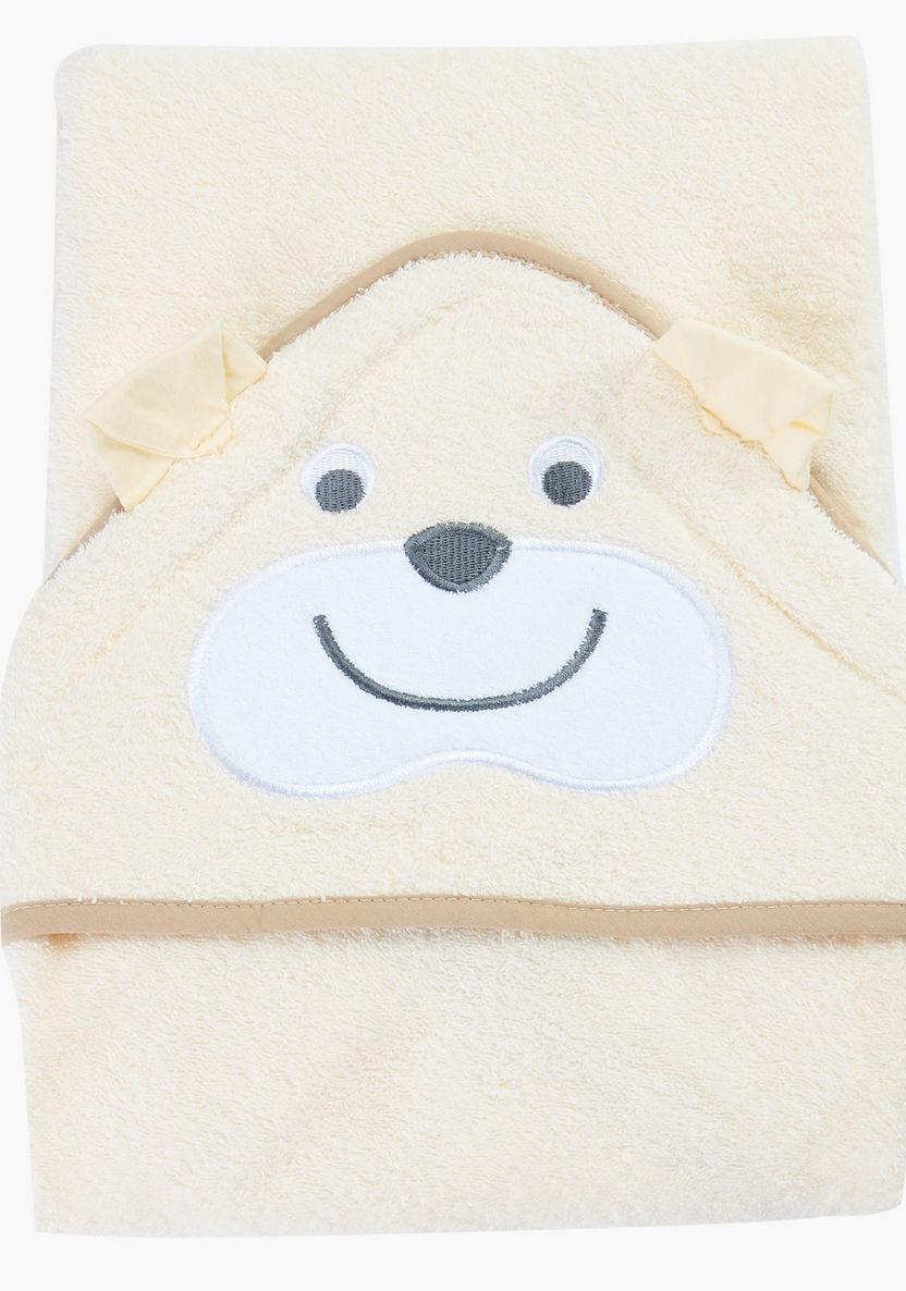 Juniors Embroidered Towel with Hood - 80x80 cms-Towels and Flannels-image-0