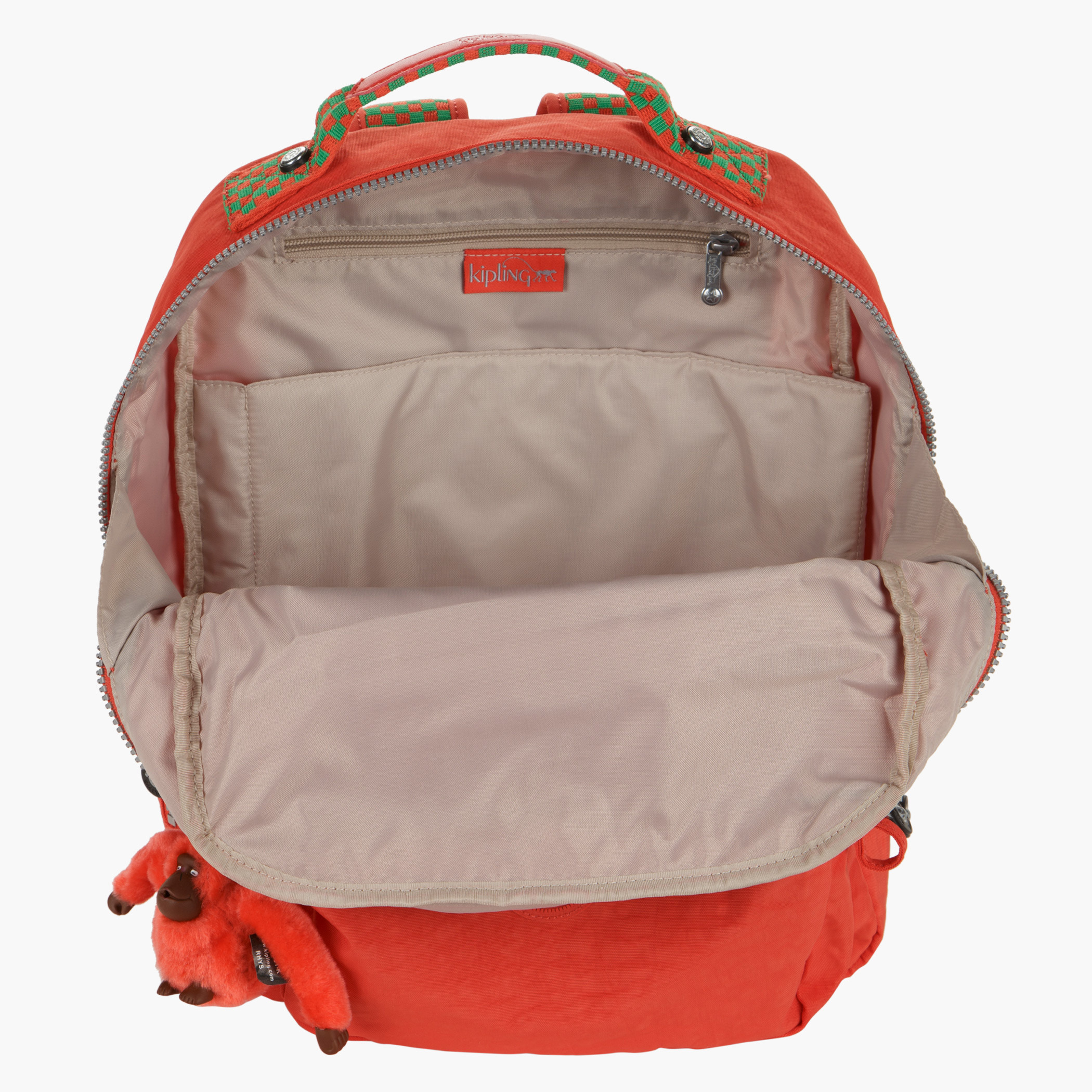 Orange kipling outlet backpack