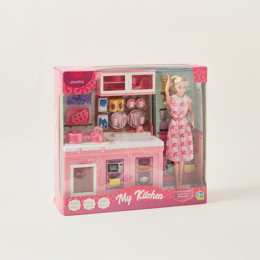 Juniors My Kitchen Doll Playset-Role Play-image-4