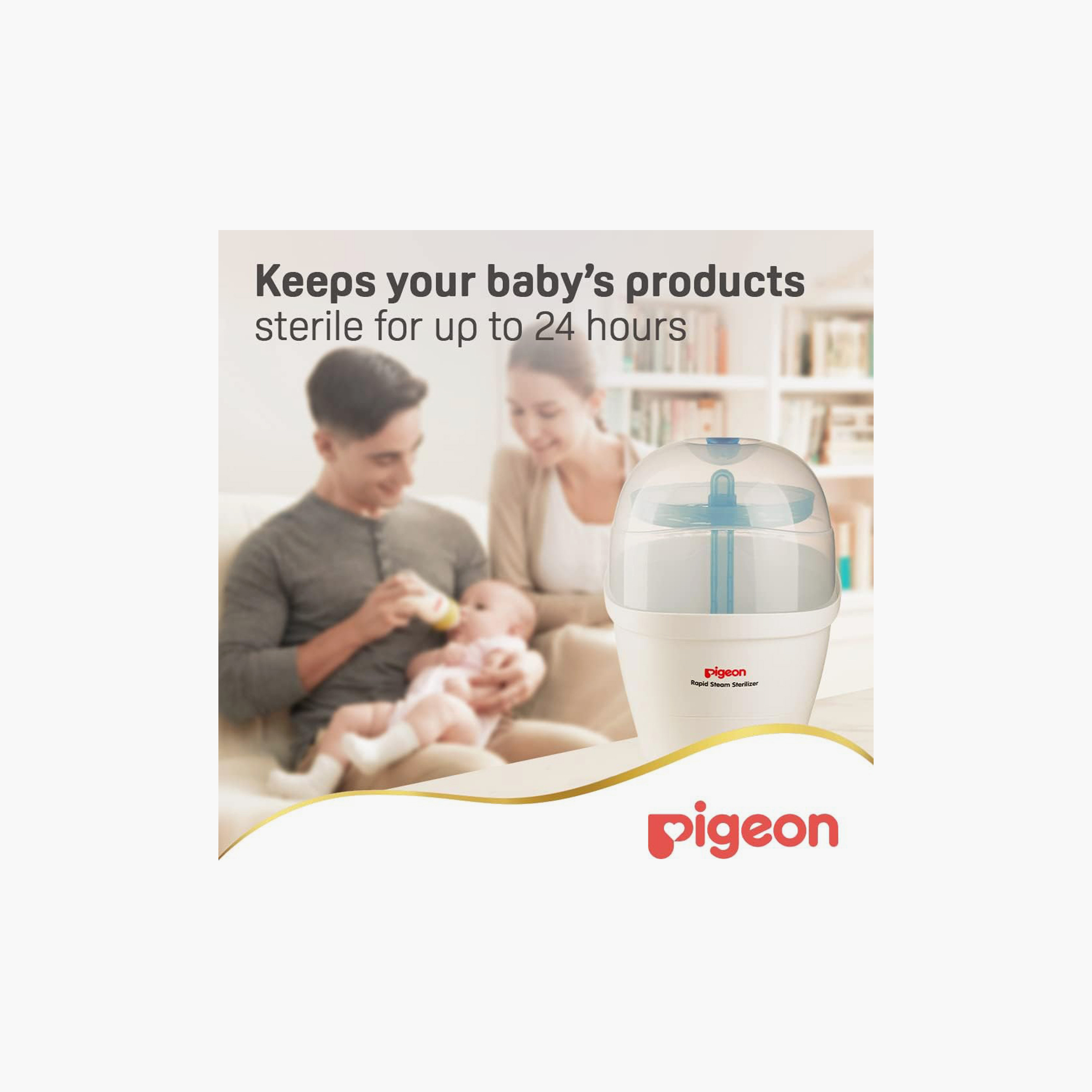 Pigeon Bpa Free Rapid Steam Sterilize - White-baby-feeding-sterilizersandwarmers-image-5