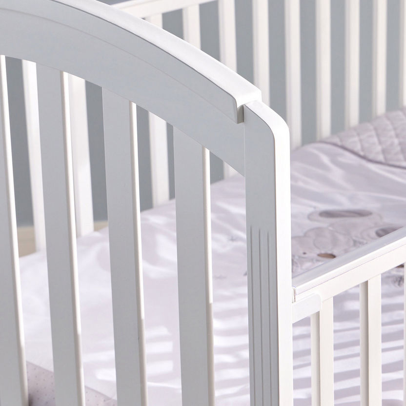 Juniors Capri Wooden Crib with Three Adjustable Heights - White (Up to 3 years)-Baby Cribs-image-6
