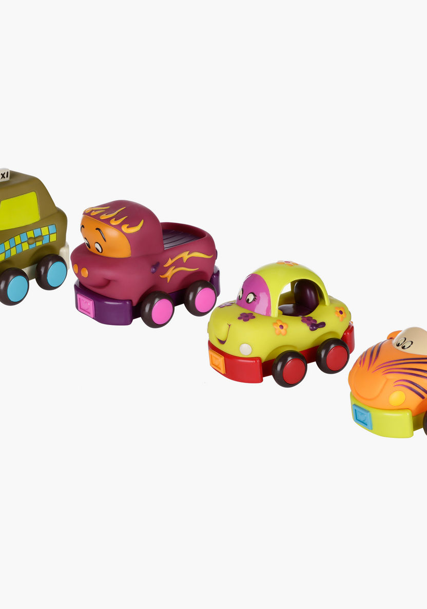 B. Wheeee 4-Piece Soft Car Set-Scooters and Vehicles-image-0