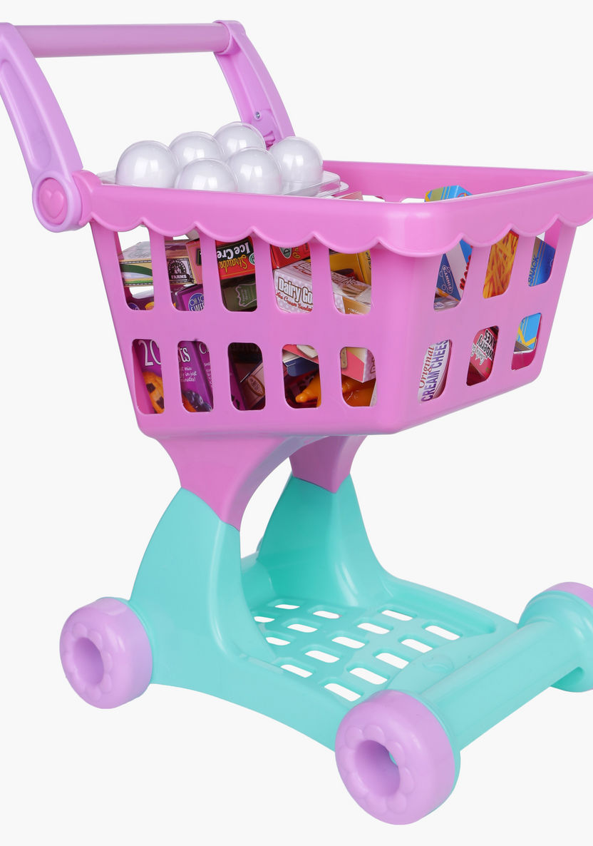 Shopping Cart and Grocery Playset-Role Play-image-0