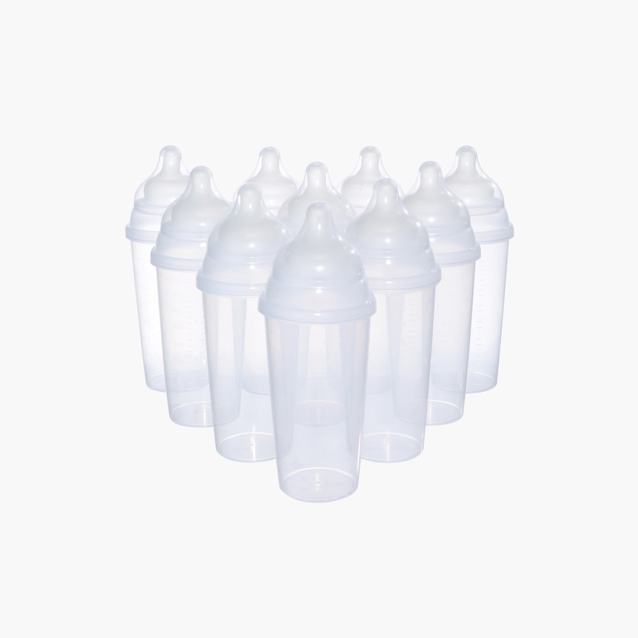 طقم زجاجات للاستعمال مرة واحدة من ستيري - 10 قطع-baby-feeding-feedingbottles-bottlesandteats-image-1