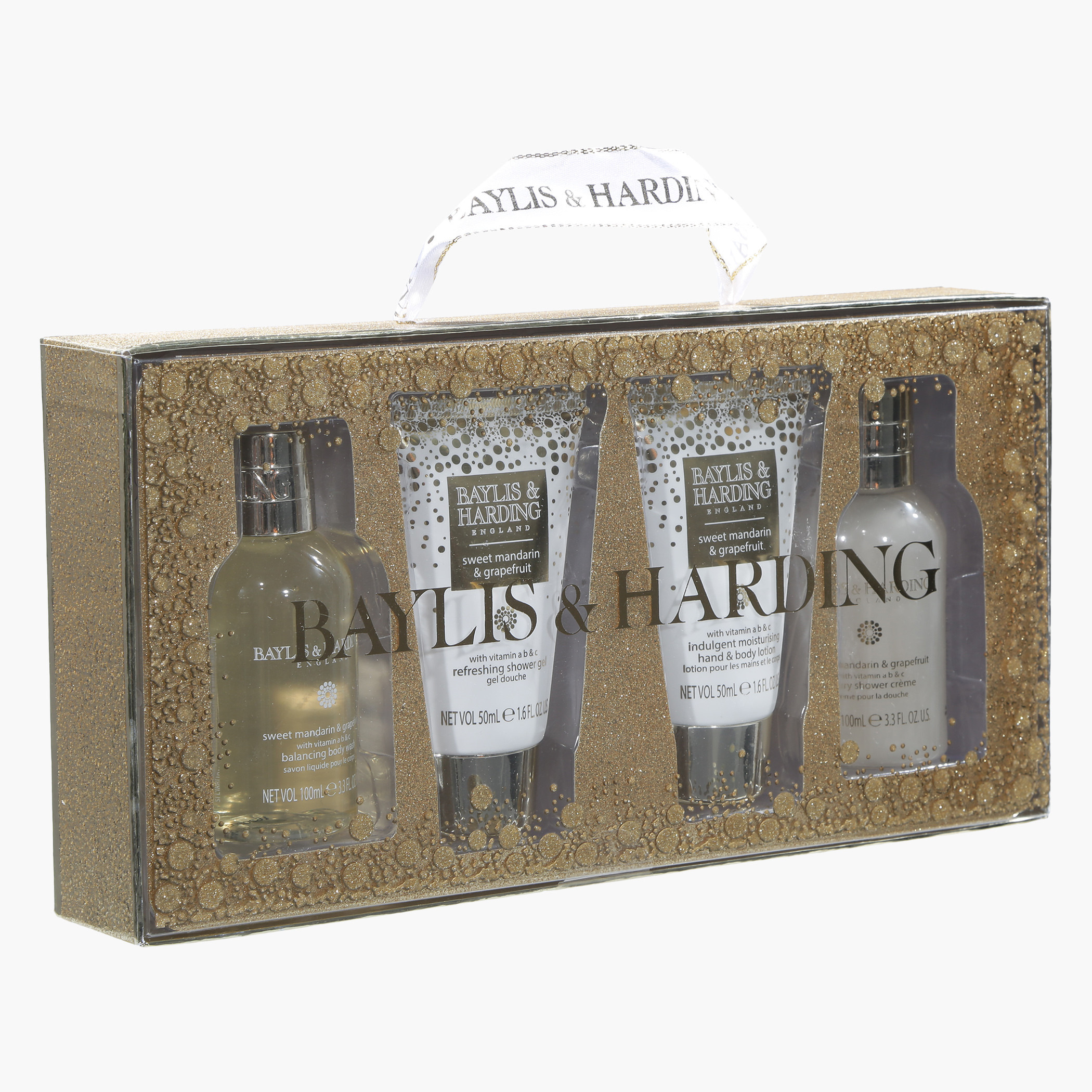 Baylis & Harding Sweet Mandarin and Grapefruit 4-Piece Gift Set-beautyandpersonalcare-bathandbody-giftsets-image-1