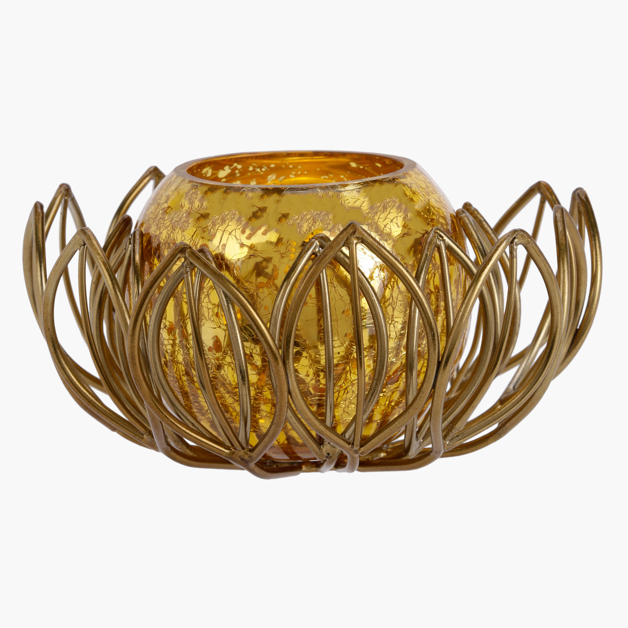 Elite d' Art Crackle Tealight Votive-household-decor-candleholdersandlanterns-image-1