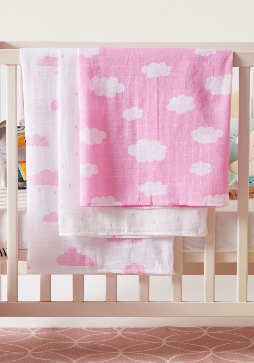 Juniors 3-Piece Printed Blanket Set - 115x115 cms-Blankets and Throws-image-0