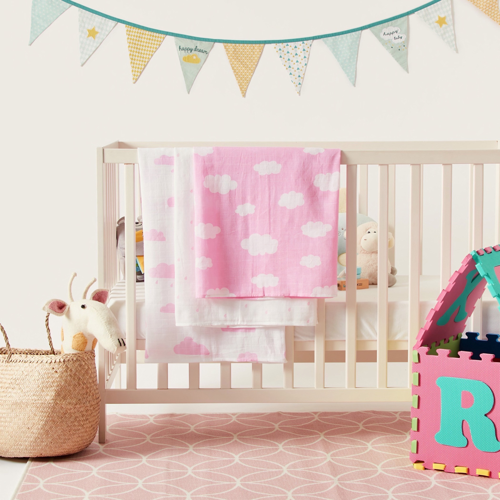 Juniors 3-Piece Printed Blanket Set - 115x115 cms-baby-nursery-blanketsandswaddles-blanketsandquilts-image-5